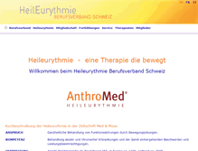 Tablet Screenshot of heileurythmie.ch